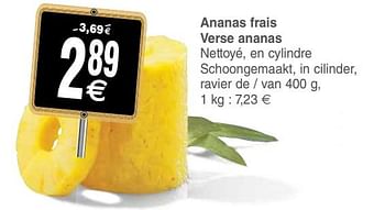 Promoties Ananas frais verse ananas - Huismerk - Cora - Geldig van 16/10/2018 tot 22/10/2018 bij Cora