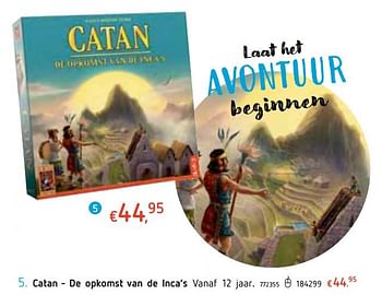 Promoties Catan - de opkomst van de inca`s - 999games - Geldig van 18/10/2018 tot 06/12/2018 bij Dreamland