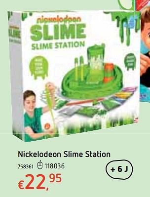Promoties Nickelodeon slime station - Nickelodeon - Geldig van 18/10/2018 tot 06/12/2018 bij Dreamland
