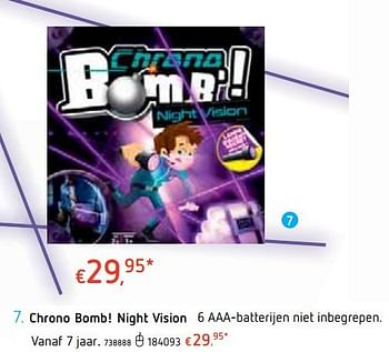 Promoties Chrono bomb! night vision - Asmodee - Geldig van 18/10/2018 tot 06/12/2018 bij Dreamland