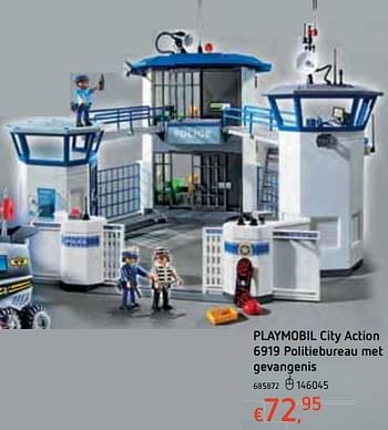 Promoties Playmobil city action 6919 politiebureau met gevangenis - Playmobil - Geldig van 18/10/2018 tot 06/12/2018 bij Dreamland