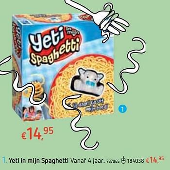 Promoties Yeti in mijn spaghetti - Megableu - Geldig van 18/10/2018 tot 06/12/2018 bij Dreamland