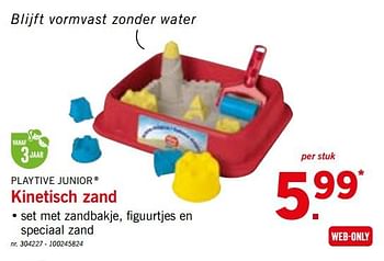 Promoties Kinetisch zand - Playtive Junior - Geldig van 22/10/2018 tot 27/10/2018 bij Lidl