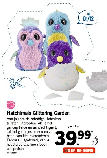 Promoties Hatchimals glittering garden - Hatchimals - Geldig van 15/10/2018 tot 07/12/2018 bij Lidl