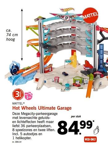 Mattel Hot ultimate garage - Promotie bij Lidl