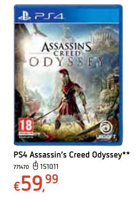 Promotions Ps4 assassin`s creed odyssey - Ubisoft - Valide de 18/10/2018 à 06/12/2018 chez Dreamland