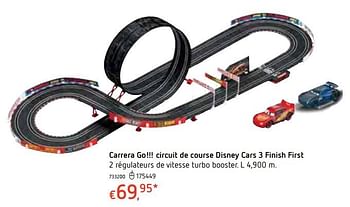 Promotions Carrera go!!! circuit de course disney cars 3 finish first - Carrera - Valide de 18/10/2018 à 06/12/2018 chez Dreamland