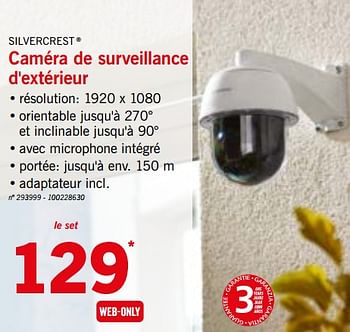 Promotions Caméra de surveillance d`extérieur - SilverCrest - Valide de 22/10/2018 à 27/10/2018 chez Lidl