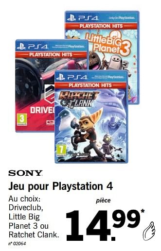 Promotions Jeu pour playstation 4 - Sony Computer Entertainment Europe - Valide de 15/10/2018 à 07/12/2018 chez Lidl
