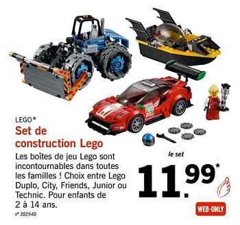 Promoties Set de construction lego - Lego - Geldig van 15/10/2018 tot 07/12/2018 bij Lidl