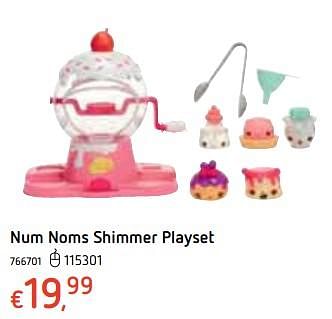 Promotions Num noms shimmer playset - Num Noms - Valide de 18/10/2018 à 06/12/2018 chez Dreamland
