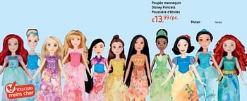 Promoties Poupée mannequin disney princess poussière d`étoiles mulan - Disney Princess - Geldig van 18/10/2018 tot 06/12/2018 bij Dreamland