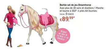 Promotions Barbie set de jeu dreamhorse - Mattel - Valide de 18/10/2018 à 06/12/2018 chez Dreamland