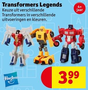 Promoties Transformers legends - Hasbro - Geldig van 16/10/2018 tot 21/10/2018 bij Kruidvat