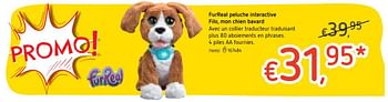 Promoties Furreal peluche interactive filo, mon chien bavard - FurReal - Geldig van 18/10/2018 tot 06/12/2018 bij Dreamland