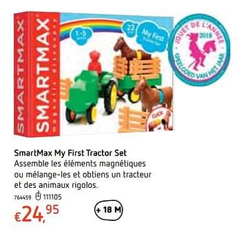 Promoties Smartmax my first tractor set - Smartmax - Geldig van 18/10/2018 tot 06/12/2018 bij Dreamland