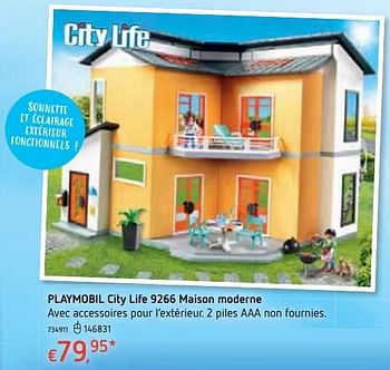 Promotions Playmobil city life 9266 maison moderne - Playmobil - Valide de 18/10/2018 à 06/12/2018 chez Dreamland