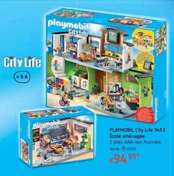 Playmobil Playmobil city life 9453 école aménagée - En promotion