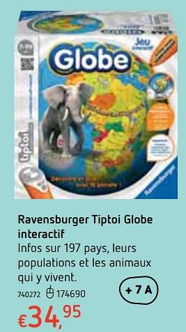 Promotions Ravensburger tiptoi globe interactif - Ravensburger - Valide de 18/10/2018 à 06/12/2018 chez Dreamland