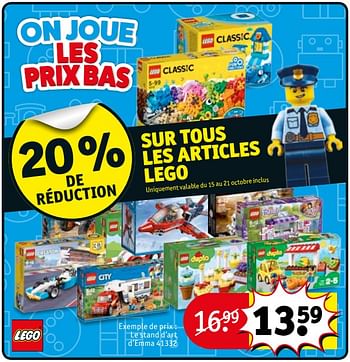 Promoties Le stand d`art d`emma 41332 - Lego - Geldig van 16/10/2018 tot 21/10/2018 bij Kruidvat