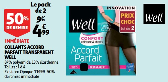 collant well accord parfait