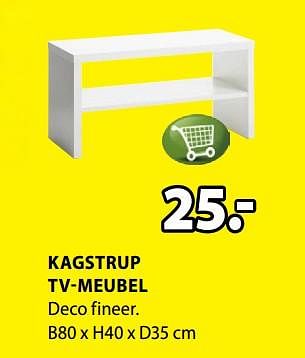 Promoties Kagstrup tv-meubel - Huismerk - Jysk - Geldig van 15/10/2018 tot 28/10/2018 bij Jysk