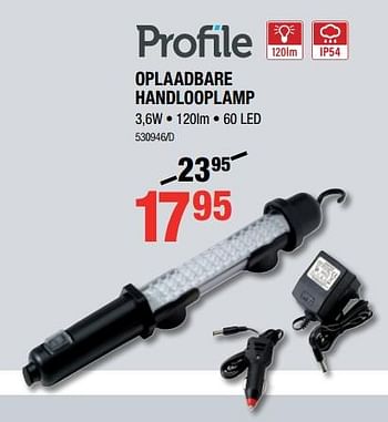 Promoties Oplaadbare handlooplamp - Profile - Geldig van 18/10/2018 tot 11/11/2018 bij HandyHome