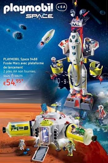 Promotions Playmobil space 9488 fusée mars avec plateforme de lancement - Playmobil - Valide de 18/10/2018 à 06/12/2018 chez Dreamland