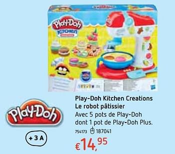 Promotions Play-doh kitchen creations le robot pâtissier - Hasbro - Valide de 18/10/2018 à 06/12/2018 chez Dreamland