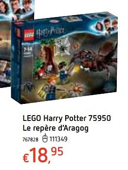 Promotions Lego harry potter 75950 le repère d`aragog - Lego - Valide de 18/10/2018 à 06/12/2018 chez Dreamland