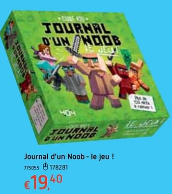 Promotions Journal d`un noob - le jeu ! - Produit maison - Dreamland - Valide de 18/10/2018 à 06/12/2018 chez Dreamland
