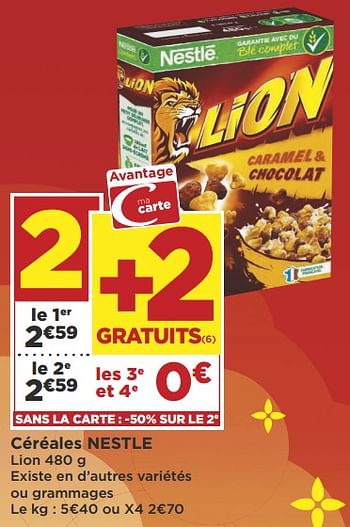Promoties Céréales nestle - Nestlé - Geldig van 16/10/2018 tot 28/10/2018 bij Super Casino
