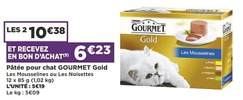 Promoties Pâtée pour chat gourmet gold - Purina - Geldig van 16/10/2018 tot 28/10/2018 bij Super Casino
