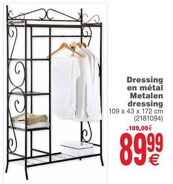 Promoties Dressing en métal metalen dressing - Huismerk - Cora - Geldig van 16/10/2018 tot 29/10/2018 bij Cora