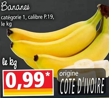 Promotions Bananes - Produit Maison - Norma - Valide de 17/10/2018 à 23/10/2018 chez Norma