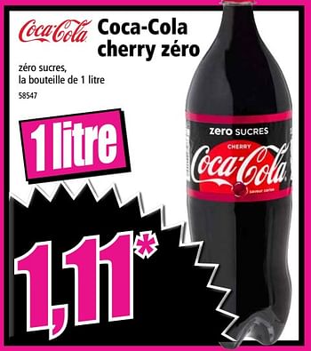 Promoties Coca-cola cherry zéro - Coca Cola - Geldig van 17/10/2018 tot 23/10/2018 bij Norma