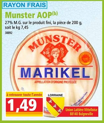 Promoties Munster aop - Huismerk - Norma - Geldig van 17/10/2018 tot 23/10/2018 bij Norma