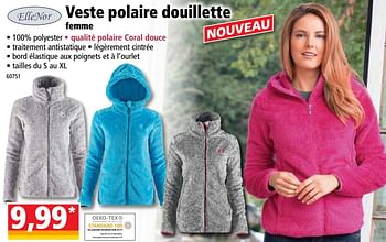 Promotions Veste polaire douillette femme - ElleNor - Valide de 17/10/2018 à 23/10/2018 chez Norma