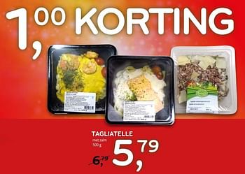 Promoties Tagliatelle met zalm - Huismerk - C&B - Geldig van 17/10/2018 tot 23/10/2018 bij C&B