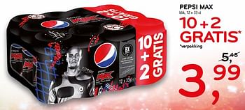 Promoties Pepsi max - Pepsi - Geldig van 17/10/2018 tot 23/10/2018 bij C&B