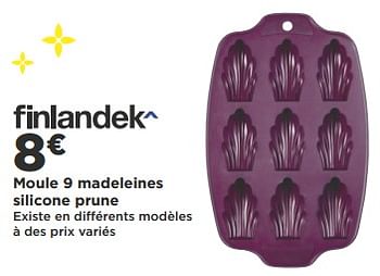 Promotions Moule 9 madeleines silicone prune - Finlandek - Valide de 16/10/2018 à 28/10/2018 chez Super Casino