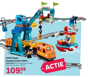 calorie pit Fabriek Lego Lego duplo goederentrein 10875 - Promotie bij Intertoys