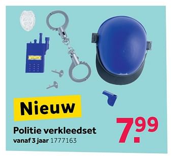 Promoties Politie verkleedset - Huismerk - Intertoys - Geldig van 08/10/2018 tot 09/12/2018 bij Intertoys