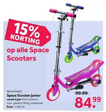 SpaceScooter scooter junior - Promotie bij Intertoys