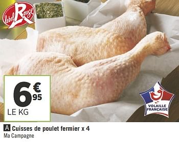 Promoties Cuisses de poulet fermier - Huismerk - Géant Casino - Geldig van 16/10/2018 tot 28/10/2018 bij Géant Casino