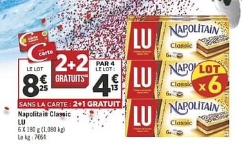 Promotions Napolitain classic lu - Lu - Valide de 16/10/2018 à 28/10/2018 chez Géant Casino