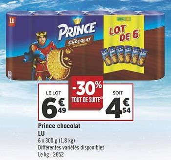 Promotions Prince chocolat lu - Lu - Valide de 16/10/2018 à 28/10/2018 chez Géant Casino