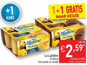 Promotions La laitière pudding - La Laitiere - Valide de 23/10/2018 à 28/10/2018 chez Intermarche