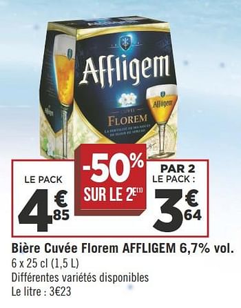 Promotions Bière cuvée florem affligem - Affligem - Valide de 16/10/2018 à 28/10/2018 chez Géant Casino