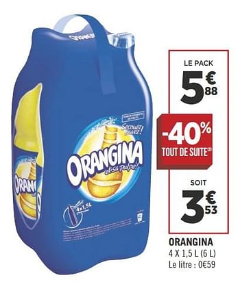 Promotions Orangina - Orangina - Valide de 16/10/2018 à 28/10/2018 chez Géant Casino